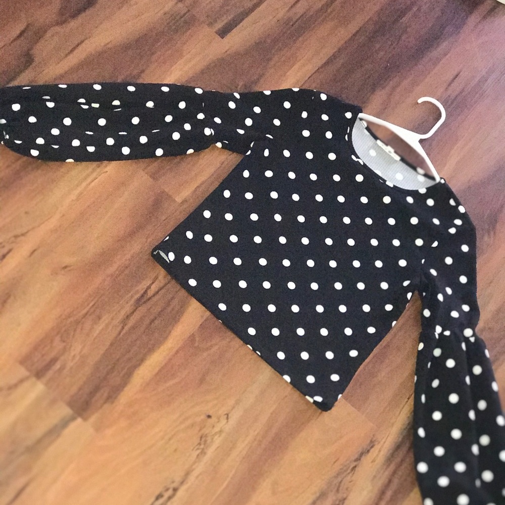 Polka dot blouse